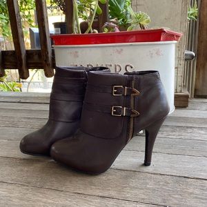 Me too brown vegan ankle boots